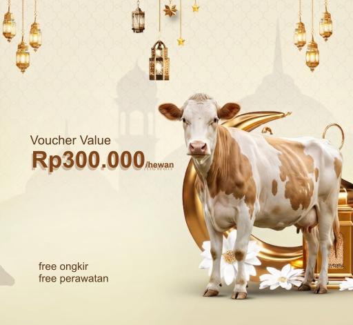  Voucher Value Hewan Qurban Rp300.000