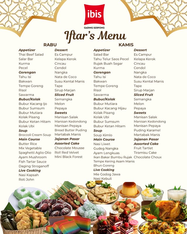  All You Can Eat Iftar Buffet at Hotel Ibis Gading Serpong