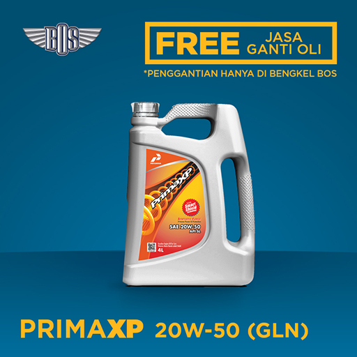  Oli Pertamina Prima XP 20W-50 @ 1 Liter + Gratis Jasa Ganti Oli & Check-up