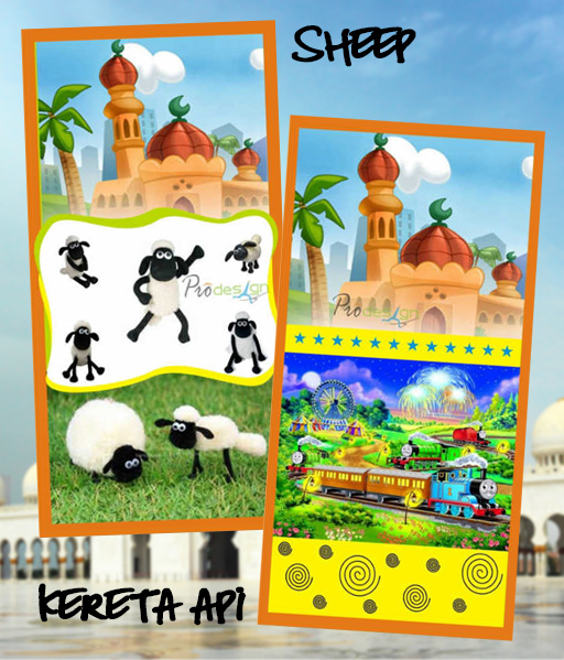 (100 x 50 cm) Upin Ipin