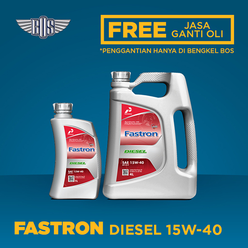  Fastron Diesel 15W-40 + Gratis Jasa Ganti Oli & Check-up