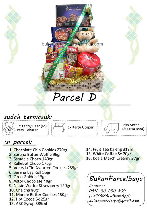 (Exclusive) Parcel Lebaran (Free Delivery, Teddy Bear dan Kartu Ucapan)