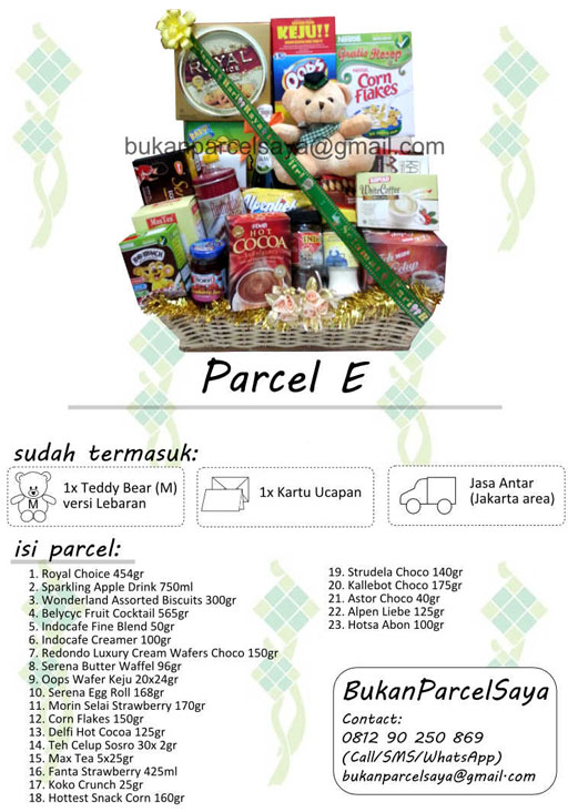 (Exclusive) Parcel Lebaran (Free Delivery, Teddy Bear dan Kartu Ucapan)