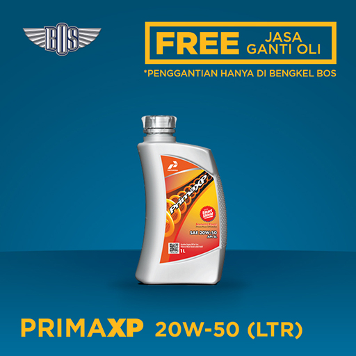  Oli Pertamina Prima XP 20W-50 @ 1 Liter + Gratis Jasa Ganti Oli & Check-up