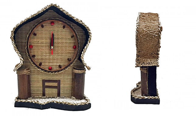  Handmade Woodcraft-Jam Meja Batok Kelapa