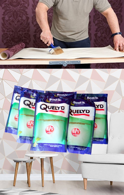  Quelyd SE Bostik Premium Lem Wallpaper Dinding