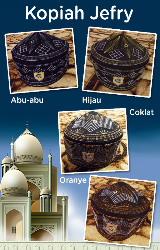  Kopiah Muslim Pria untuk Melengkapi Peralatan Ibadah Kamu