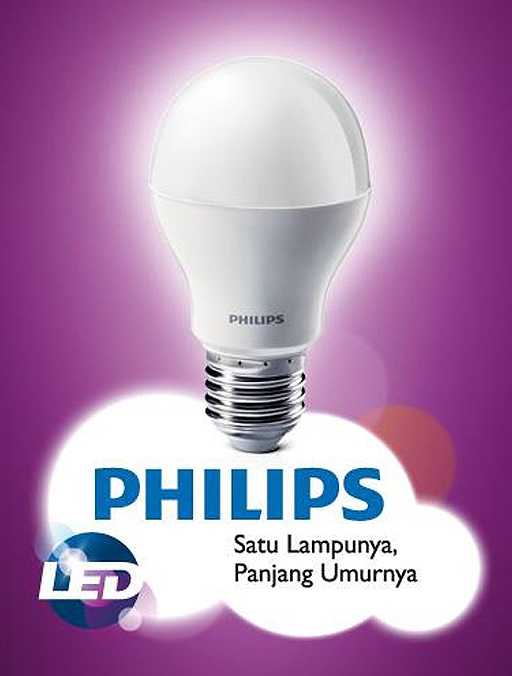  Lampu LED Philips (Cool Daylight) untuk Menerangi Ruangan