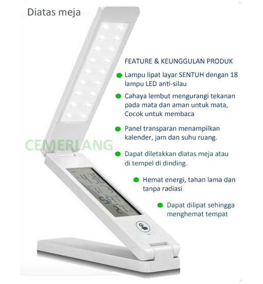 Cemerlang Lampu Lipat LED