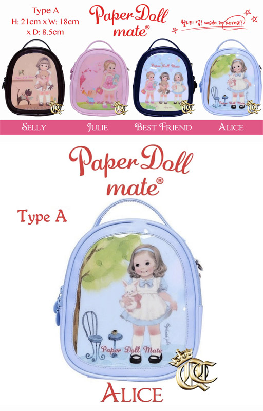  Tas Anak-Anak (Paper Doll Mate) Made in Korea