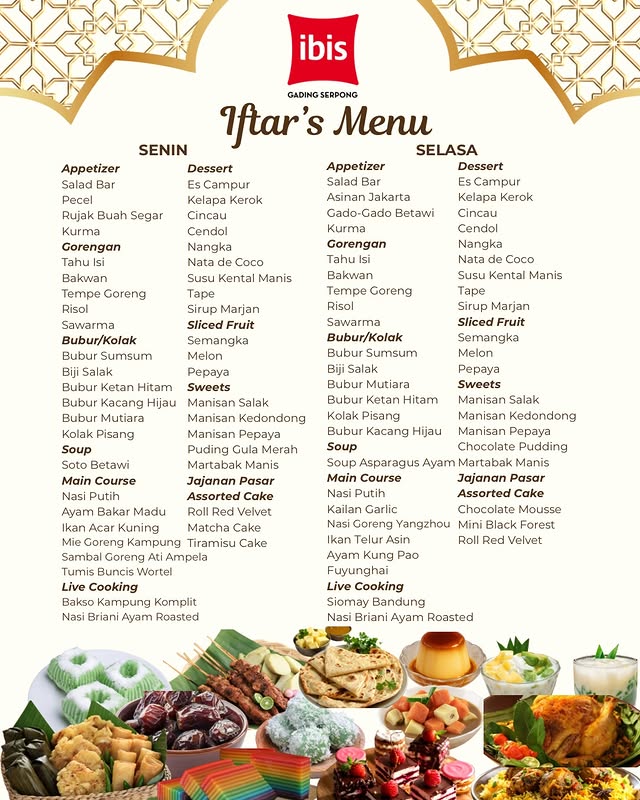  All You Can Eat Iftar Buffet at Hotel Ibis Gading Serpong