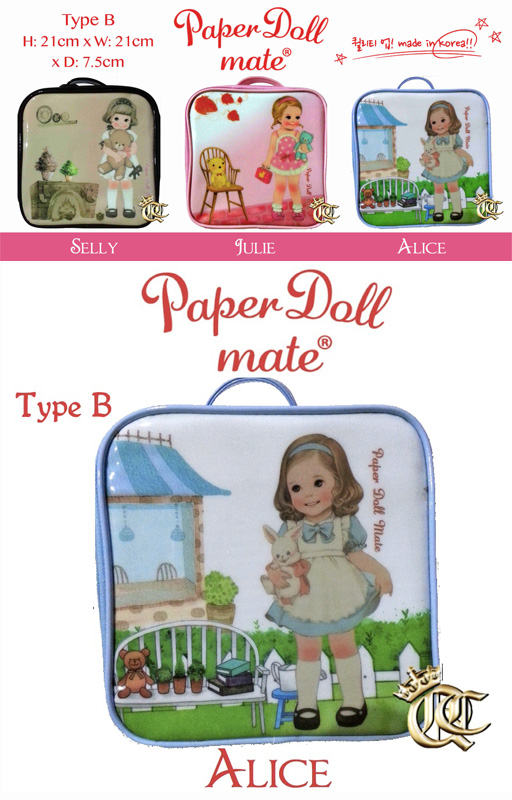  Tas Anak-Anak (Paper Doll Mate) Made in Korea