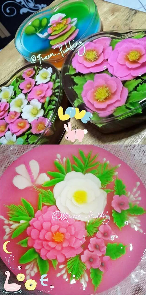  Homemade Jelly Pudding Art by Queen Pudding