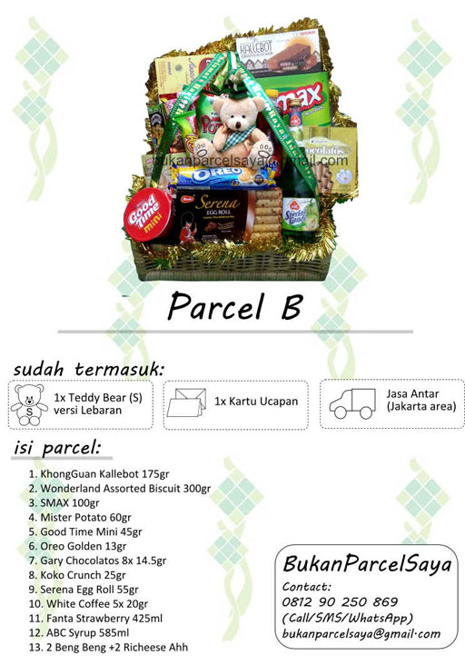 (Exclusive) Parcel Lebaran (Free Delivery, Teddy Bear dan Kartu Ucapan)
