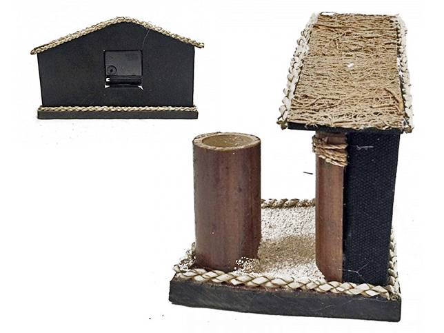  Handmade Woodcraft-Jam Meja Batok Kelapa