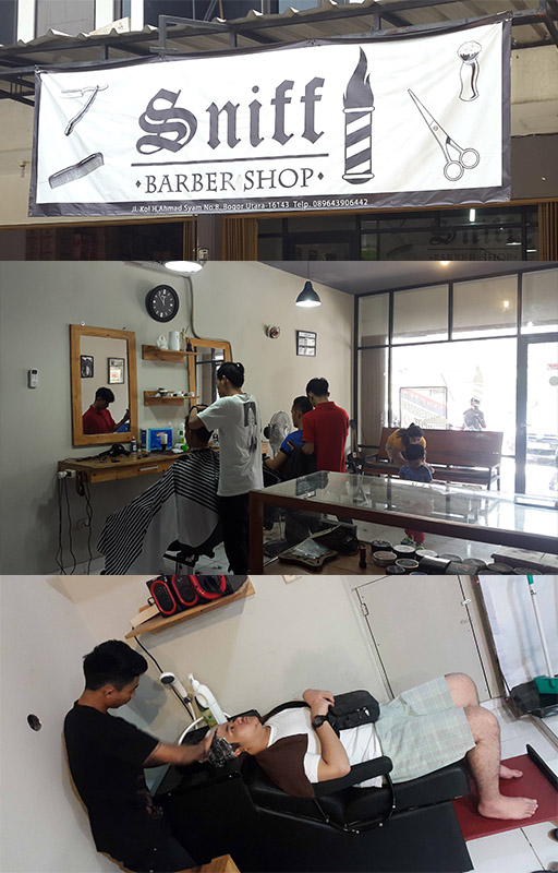  Paket Gunting Rambut dari Sniff Barbershop Bogor