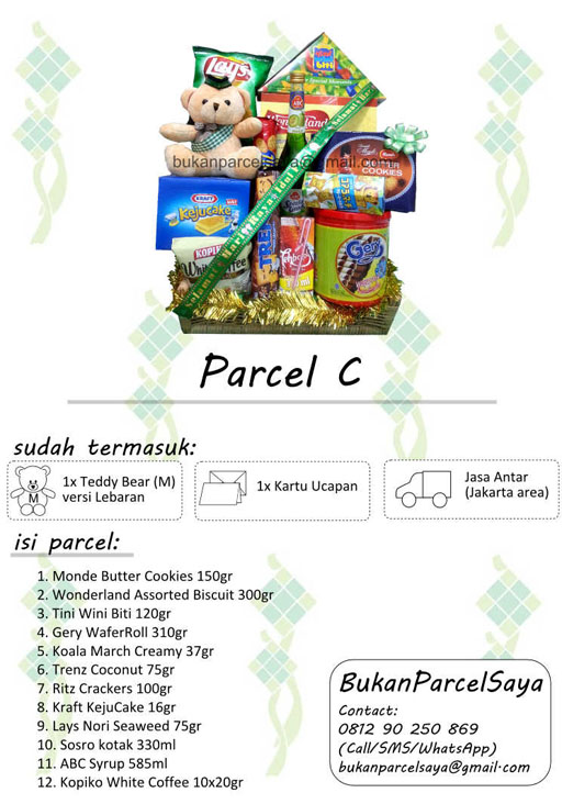(Exclusive) Parcel Lebaran (Free Delivery, Teddy Bear dan Kartu Ucapan)