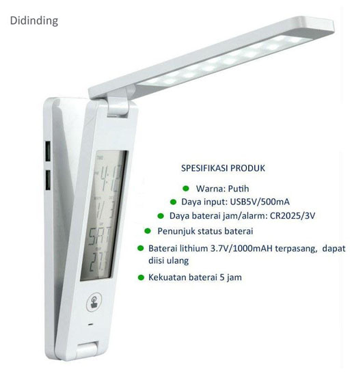 Cemerlang Lampu Lipat LED